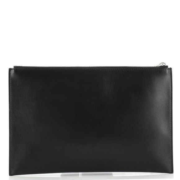 Christian Dior Homme Zip Pouch Printed Leather Black, Print - Picture 3 of 6